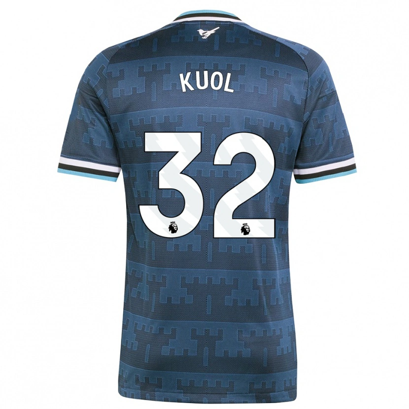 Danxen Kvinder Garang Kuol #32 Gul Sort Blå Udebane Spillertrøjer 2026/27 Trøje T-Shirt