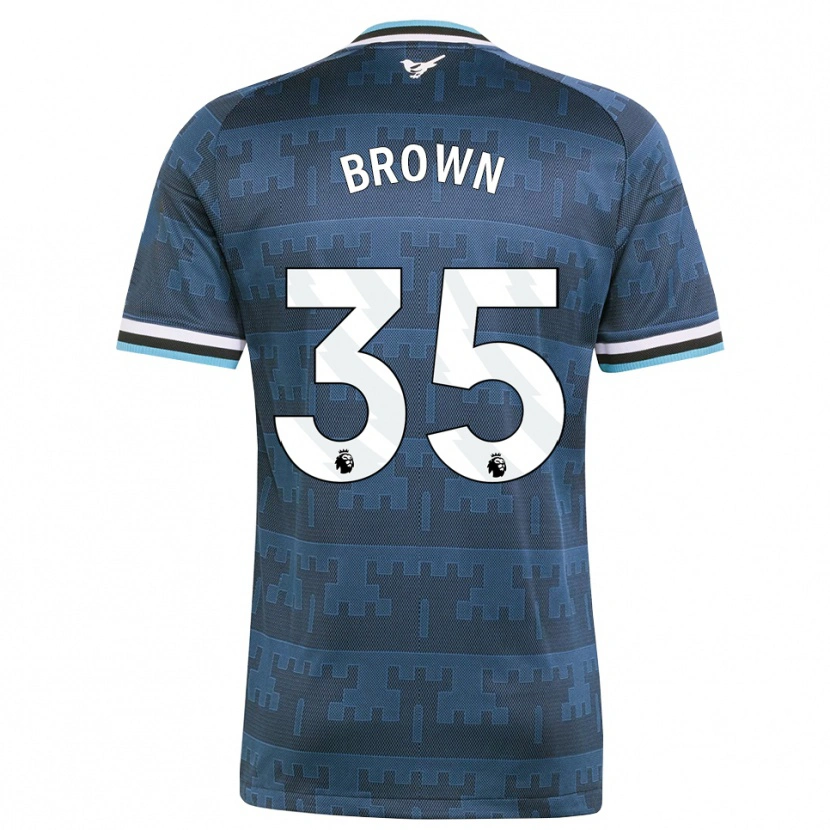 Danxen Kvinder Will Brown #35 Gul Sort Blå Udebane Spillertrøjer 2026/27 Trøje T-Shirt