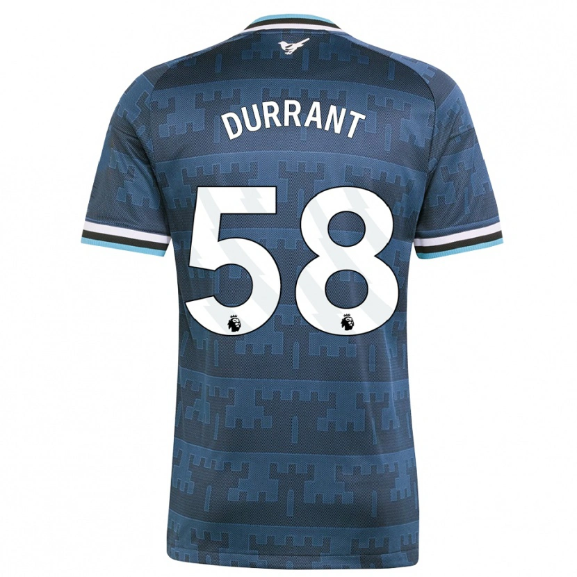 Danxen Kvinder Jake Durrant #58 Gul Sort Blå Udebane Spillertrøjer 2026/27 Trøje T-Shirt
