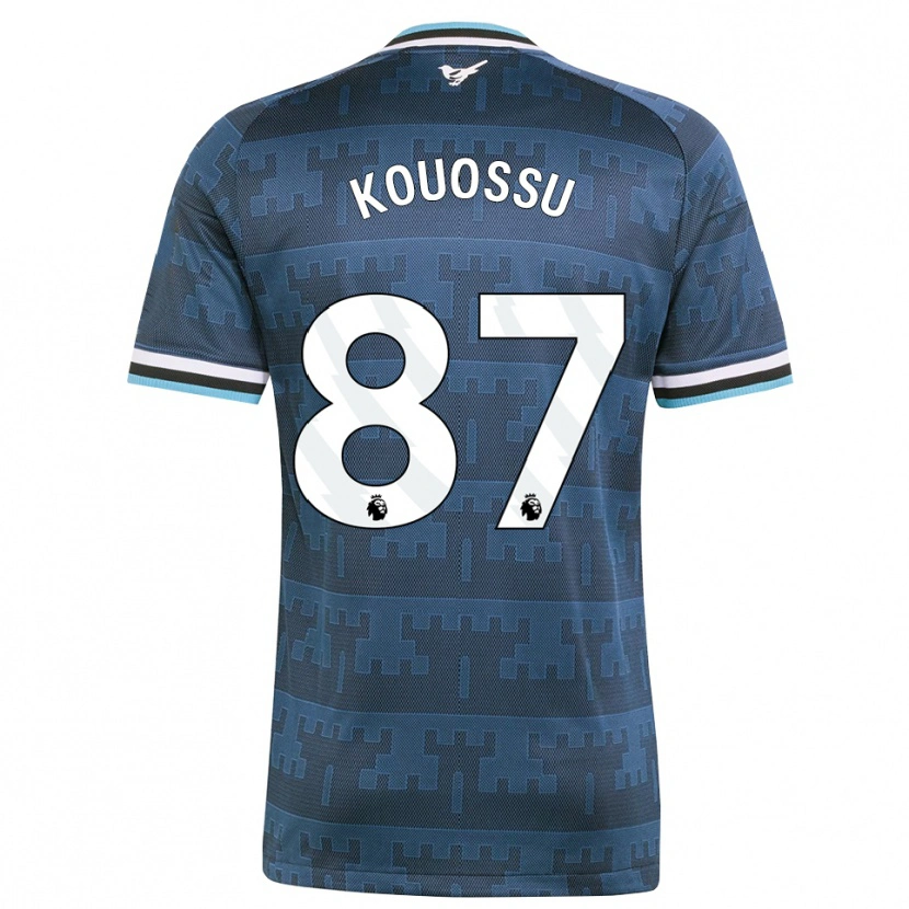 Danxen Kvinder Jayden Kouossu #87 Gul Sort Blå Udebane Spillertrøjer 2026/27 Trøje T-Shirt