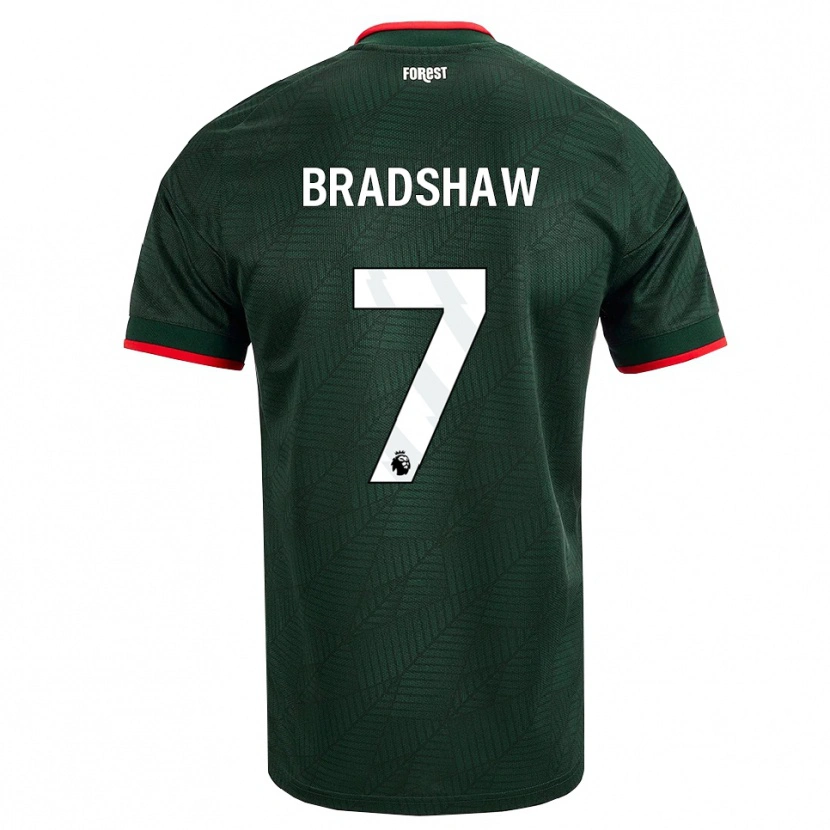 Danxen Kvinder Kanye Bradshaw #7 Mørk Grøn Rød Udebane Spillertrøjer 2026/27 Trøje T-Shirt