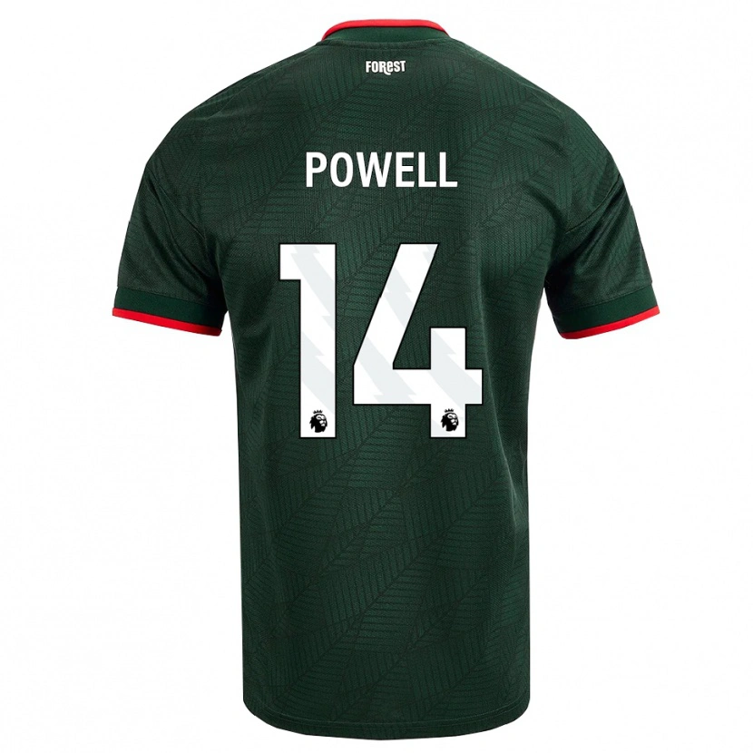 Danxen Kvinder Jayden Powell #14 Mørk Grøn Rød Udebane Spillertrøjer 2026/27 Trøje T-Shirt
