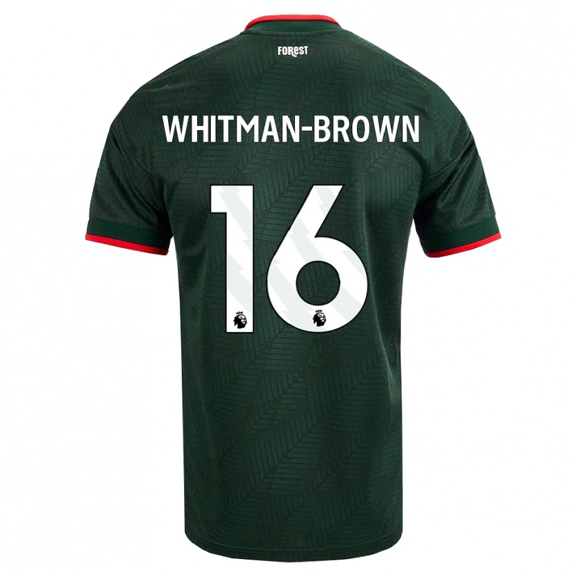 Danxen Kvinder Chae Whitman-Brown #16 Mørk Grøn Rød Udebane Spillertrøjer 2026/27 Trøje T-Shirt