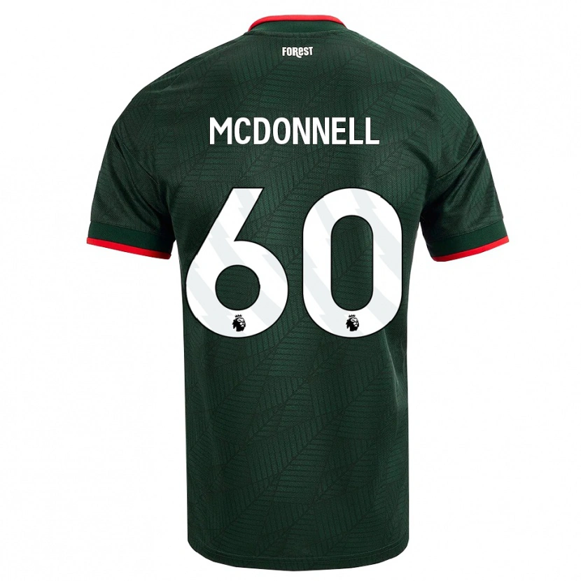 Danxen Kvinder Grady Mcdonnell #60 Mørk Grøn Rød Udebane Spillertrøjer 2026/27 Trøje T-Shirt