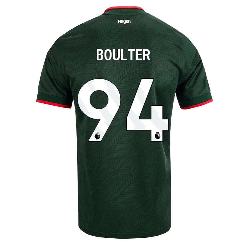 Danxen Kvinder Evan Boulter #94 Mørk Grøn Rød Udebane Spillertrøjer 2026/27 Trøje T-Shirt