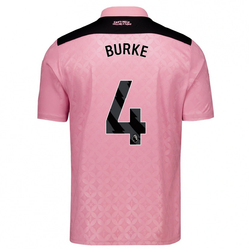 Danxen Kvinder Marshall Burke #4 Lysrosa Sort Udebane Spillertrøjer 2026/27 Trøje T-Shirt