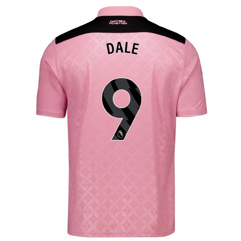Danxen Kvinder Eleanor Dale #9 Lysrosa Sort Udebane Spillertrøjer 2026/27 Trøje T-Shirt
