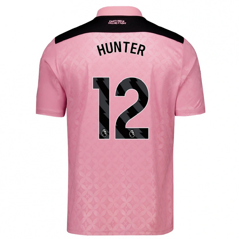 Danxen Kvinder Harry Hunter #12 Lysrosa Sort Udebane Spillertrøjer 2026/27 Trøje T-Shirt
