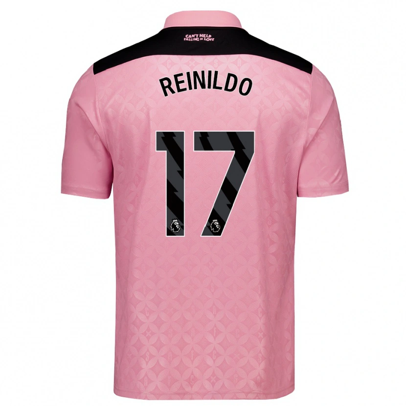 Danxen Kvinder Reinildo Mandava #17 Lysrosa Sort Udebane Spillertrøjer 2026/27 Trøje T-Shirt