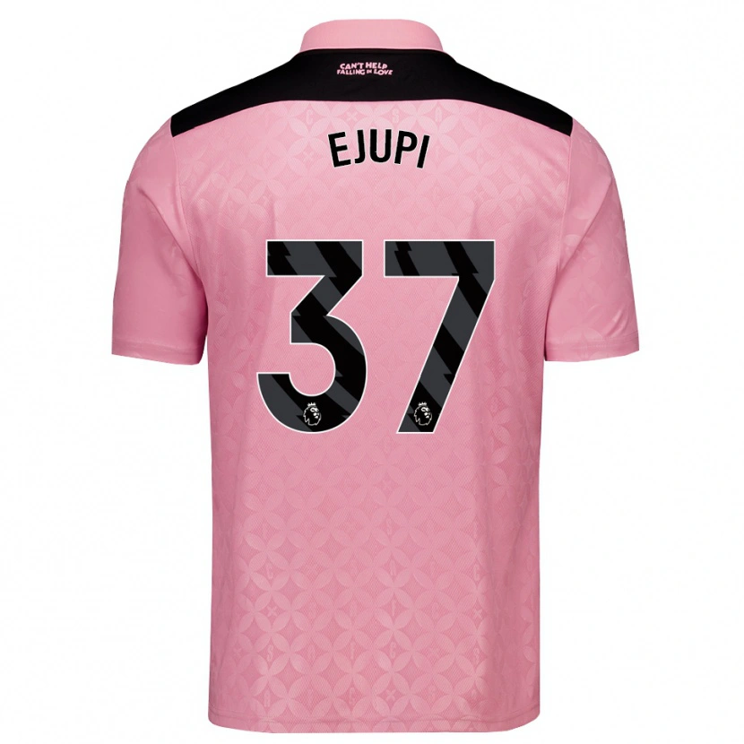 Danxen Kvinder Elizabeta Ejupi #37 Lysrosa Sort Udebane Spillertrøjer 2026/27 Trøje T-Shirt