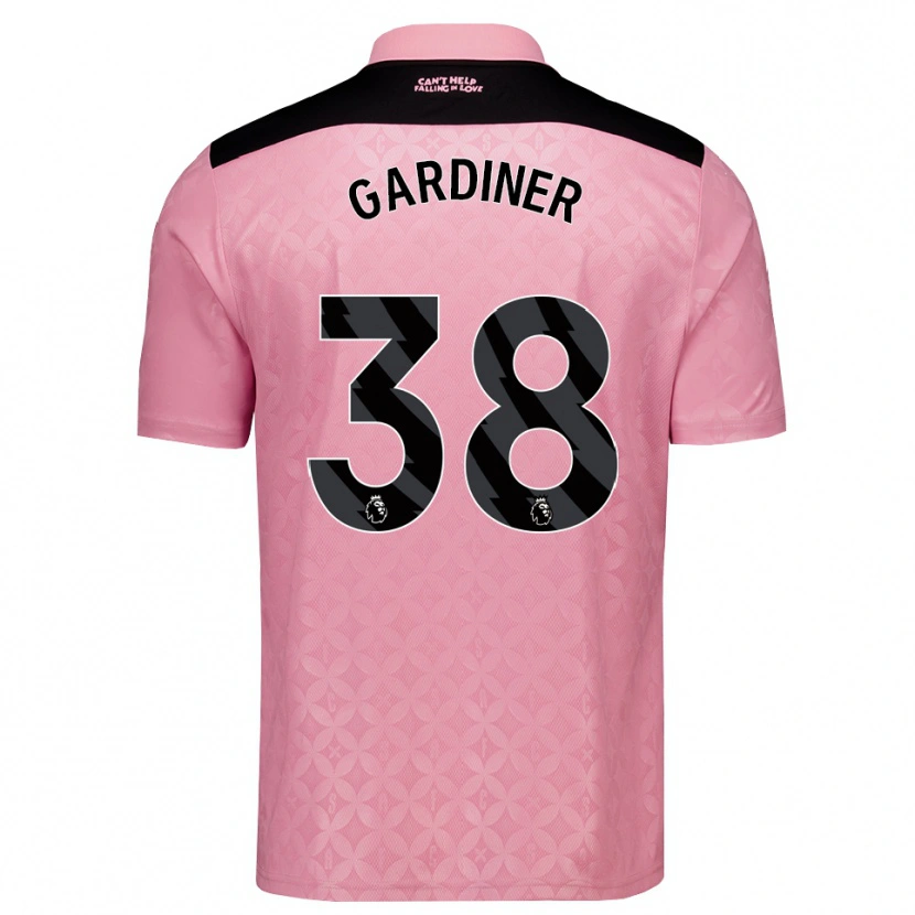 Danxen Kvinder Harry Gardiner #38 Lysrosa Sort Udebane Spillertrøjer 2026/27 Trøje T-Shirt