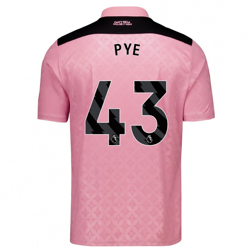 Danxen Kvinder Connor Pye #43 Lysrosa Sort Udebane Spillertrøjer 2026/27 Trøje T-Shirt