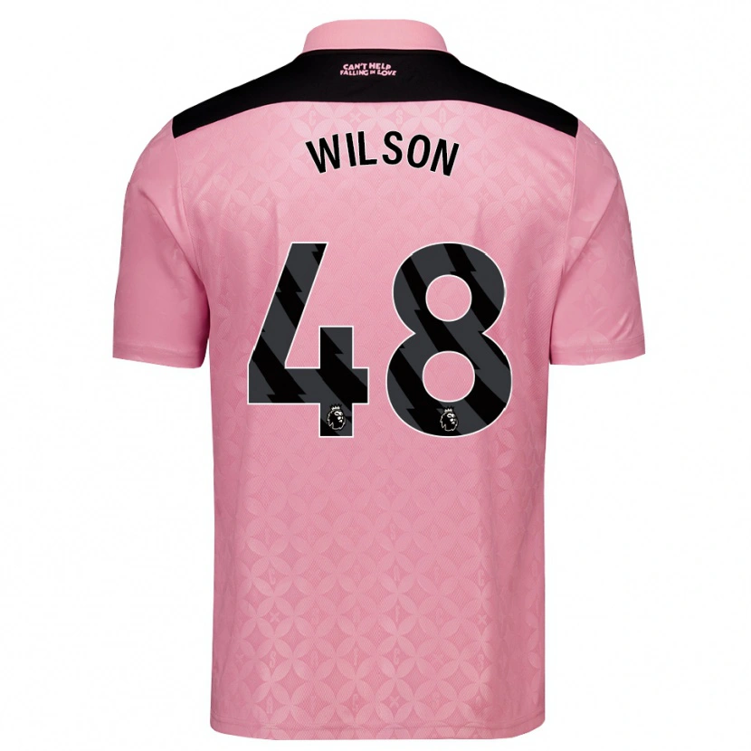 Danxen Kvinder Callum Wilson #48 Lysrosa Sort Udebane Spillertrøjer 2026/27 Trøje T-Shirt