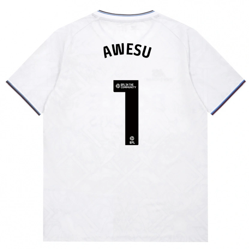 Danxen Kvinder Lanre Awesu #1 Vinrød Hvid Udebane Spillertrøjer 2026/27 Trøje T-Shirt
