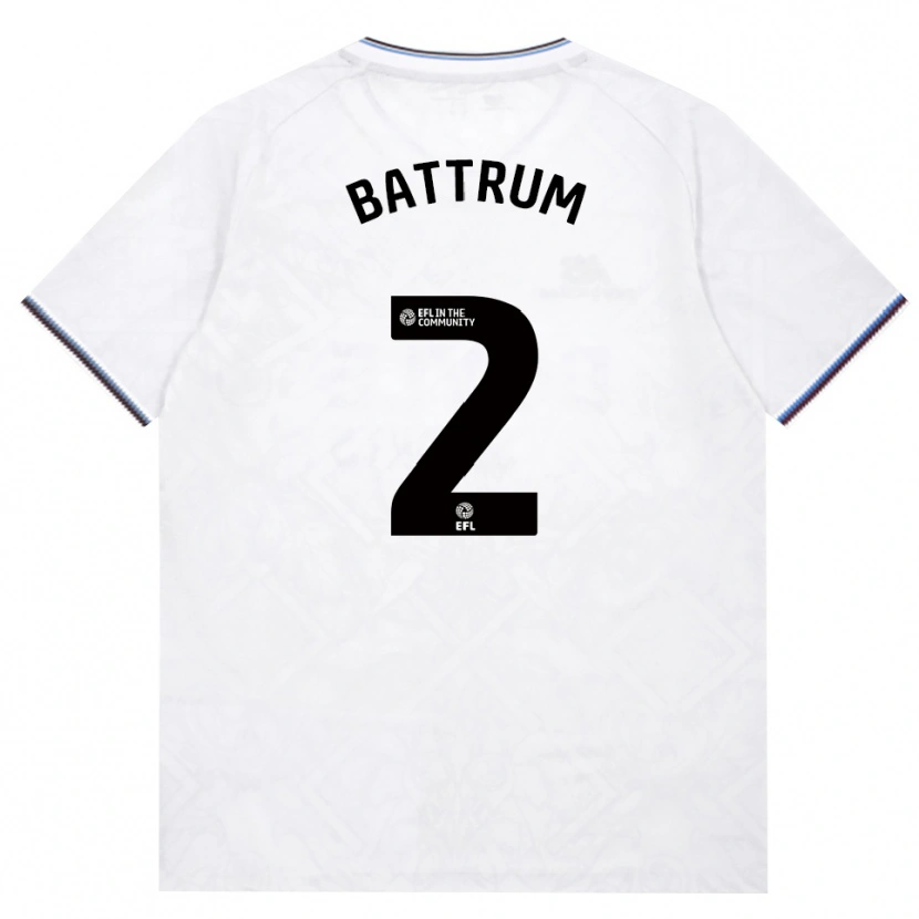 Danxen Kvinder Ryan Battrum #2 Vinrød Hvid Udebane Spillertrøjer 2026/27 Trøje T-Shirt