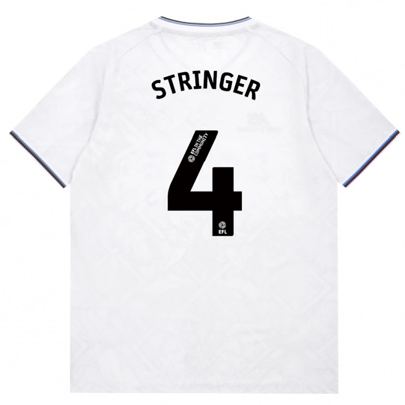 Danxen Kvinder Abbey Leigh Stringer #4 Vinrød Hvid Udebane Spillertrøjer 2026/27 Trøje T-Shirt
