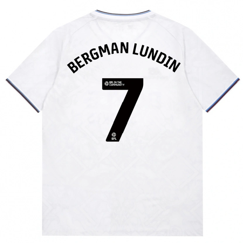 Danxen Kvinder Marika Bergman-Lundin #7 Vinrød Hvid Udebane Spillertrøjer 2026/27 Trøje T-Shirt