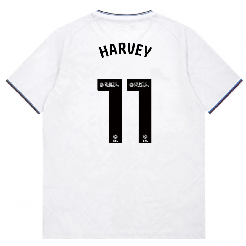 Danxen Kvinder Ros Harvey #11 Vinrød Hvid Udebane Spillertrøjer 2026/27 Trøje T-Shirt