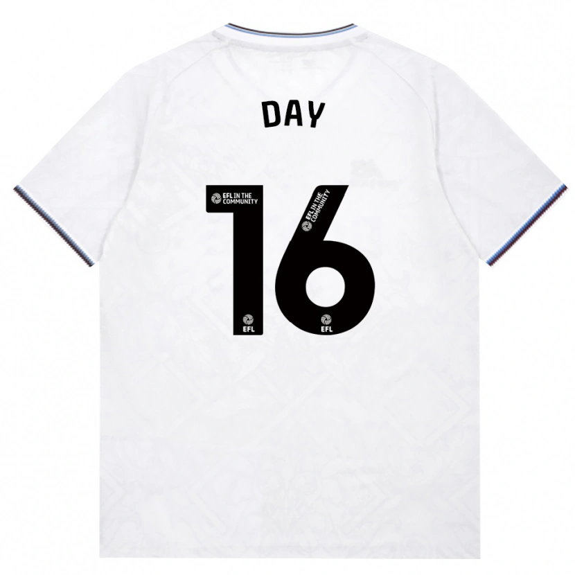 Danxen Kvinder Frankie Day #16 Vinrød Hvid Udebane Spillertrøjer 2026/27 Trøje T-Shirt