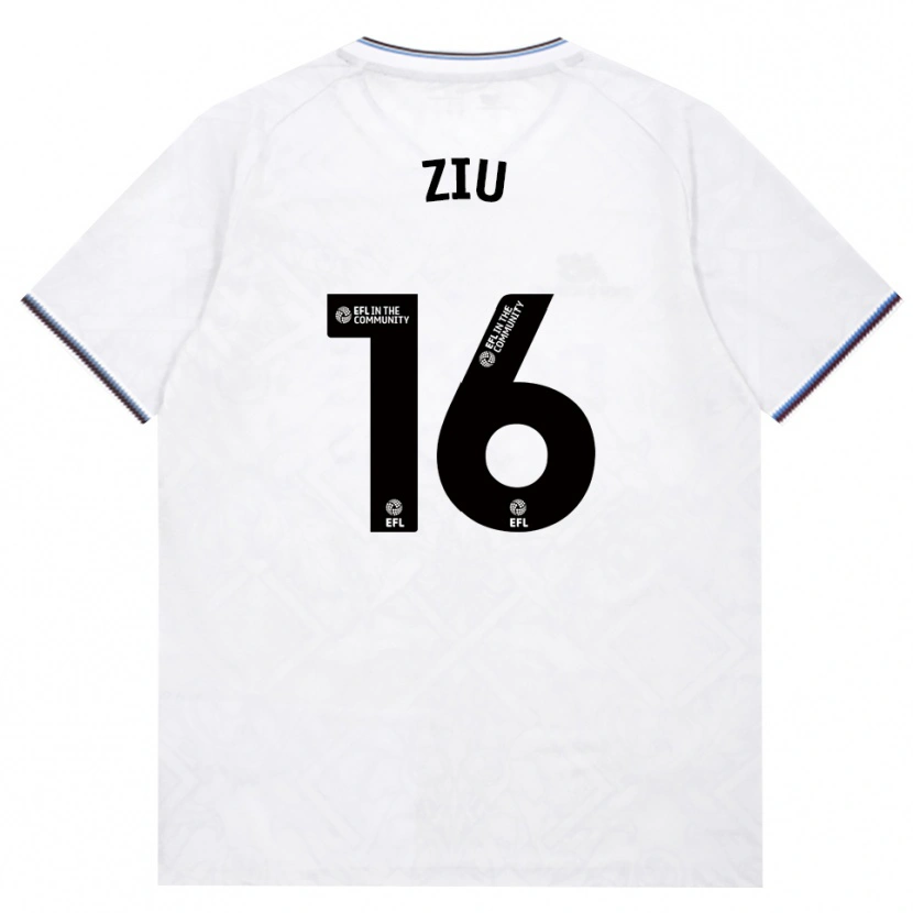 Danxen Kvinder Jessica Ziu #16 Vinrød Hvid Udebane Spillertrøjer 2026/27 Trøje T-Shirt