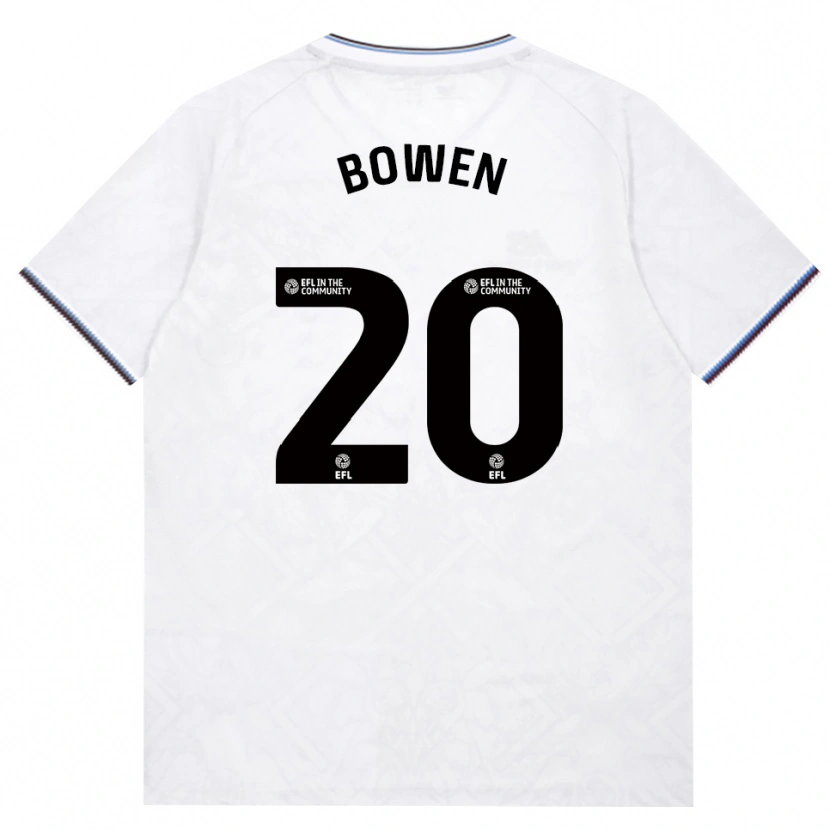 Danxen Kvinder Jarrod Bowen #20 Vinrød Hvid Udebane Spillertrøjer 2026/27 Trøje T-Shirt