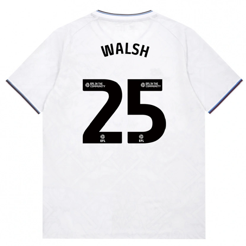 Danxen Kvinder Megan Walsh #25 Vinrød Hvid Udebane Spillertrøjer 2026/27 Trøje T-Shirt