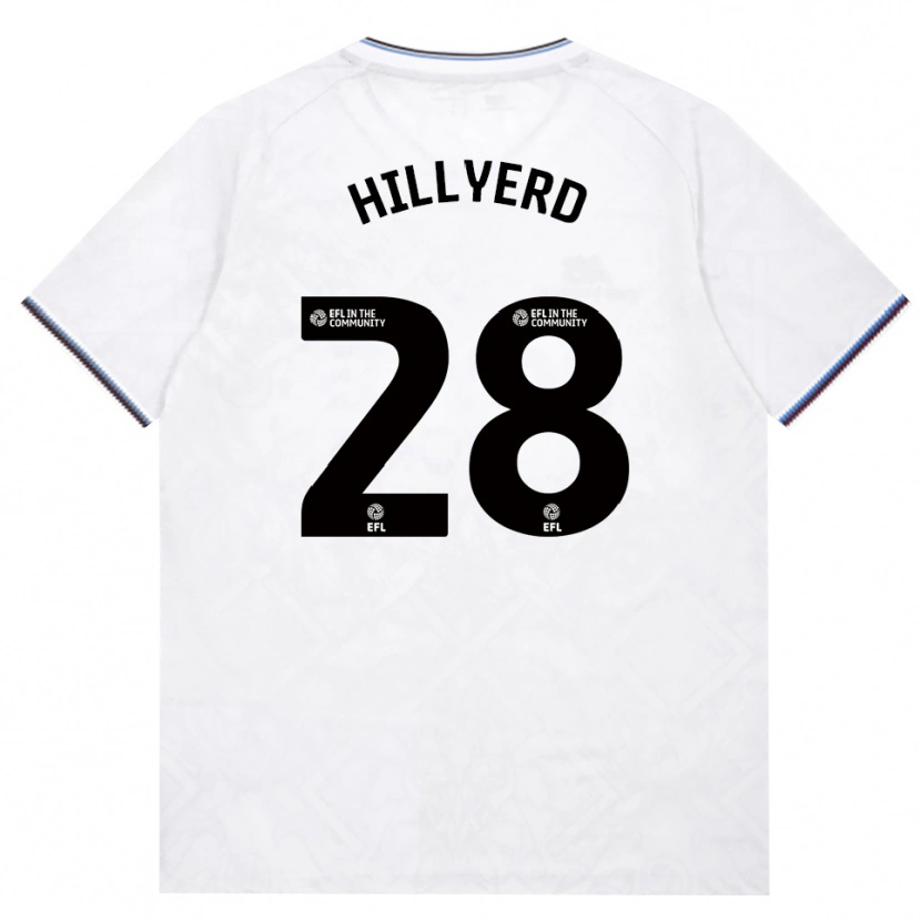 Danxen Kvinder Sophie Hillyerd #28 Vinrød Hvid Udebane Spillertrøjer 2026/27 Trøje T-Shirt