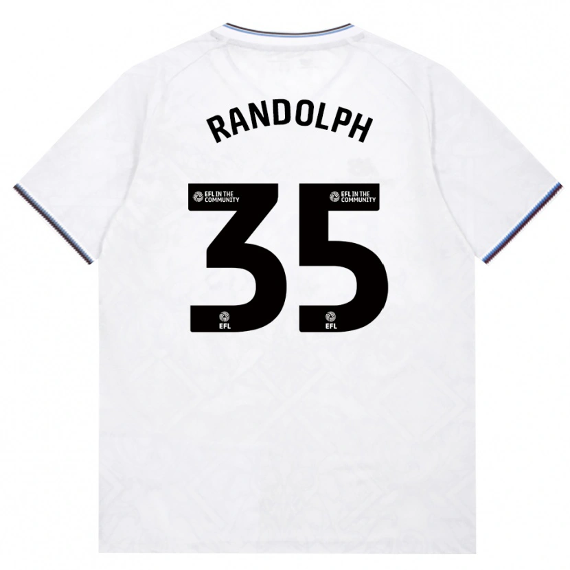 Danxen Kvinder Darren Randolph #35 Vinrød Hvid Udebane Spillertrøjer 2026/27 Trøje T-Shirt