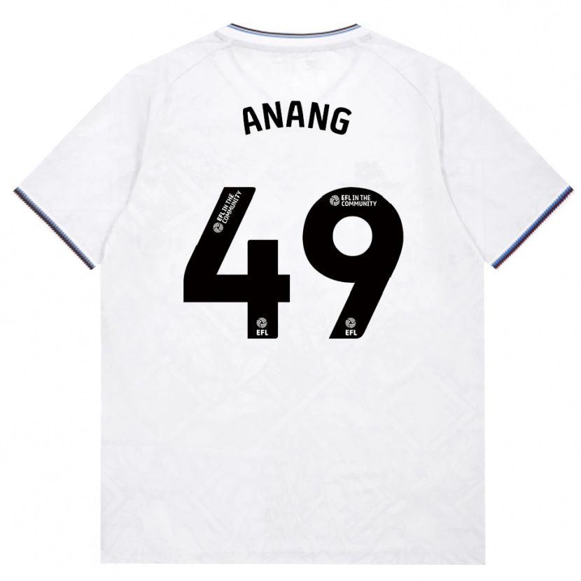 Danxen Kvinder Joseph Anang #49 Vinrød Hvid Udebane Spillertrøjer 2026/27 Trøje T-Shirt