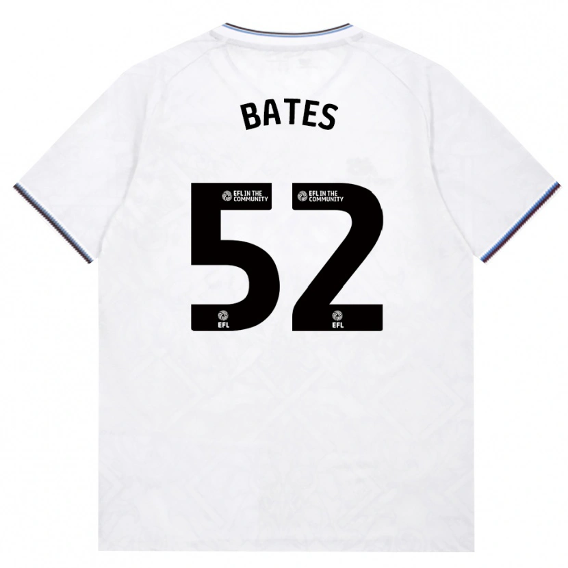 Danxen Kvinder Billy Bates #52 Vinrød Hvid Udebane Spillertrøjer 2026/27 Trøje T-Shirt