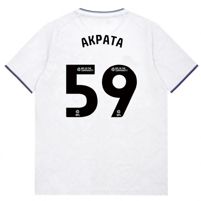 Danxen Kvinder Tyron Akpata #59 Vinrød Hvid Udebane Spillertrøjer 2026/27 Trøje T-Shirt