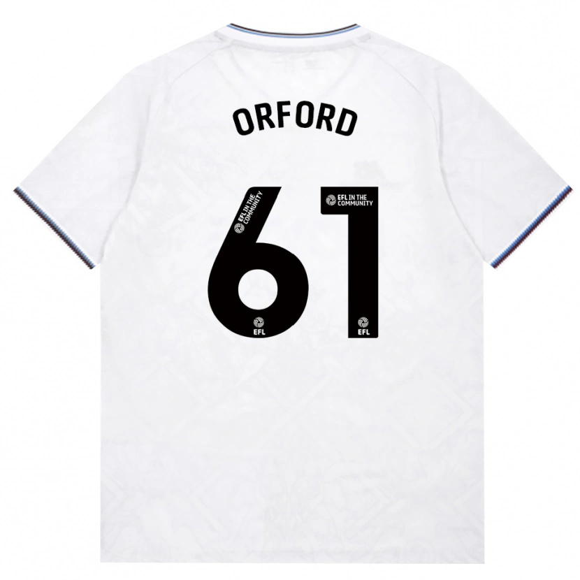 Danxen Kvinder Lewis Orford #61 Vinrød Hvid Udebane Spillertrøjer 2026/27 Trøje T-Shirt
