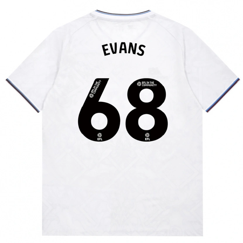 Danxen Kvinder Isaac Evans #68 Vinrød Hvid Udebane Spillertrøjer 2026/27 Trøje T-Shirt
