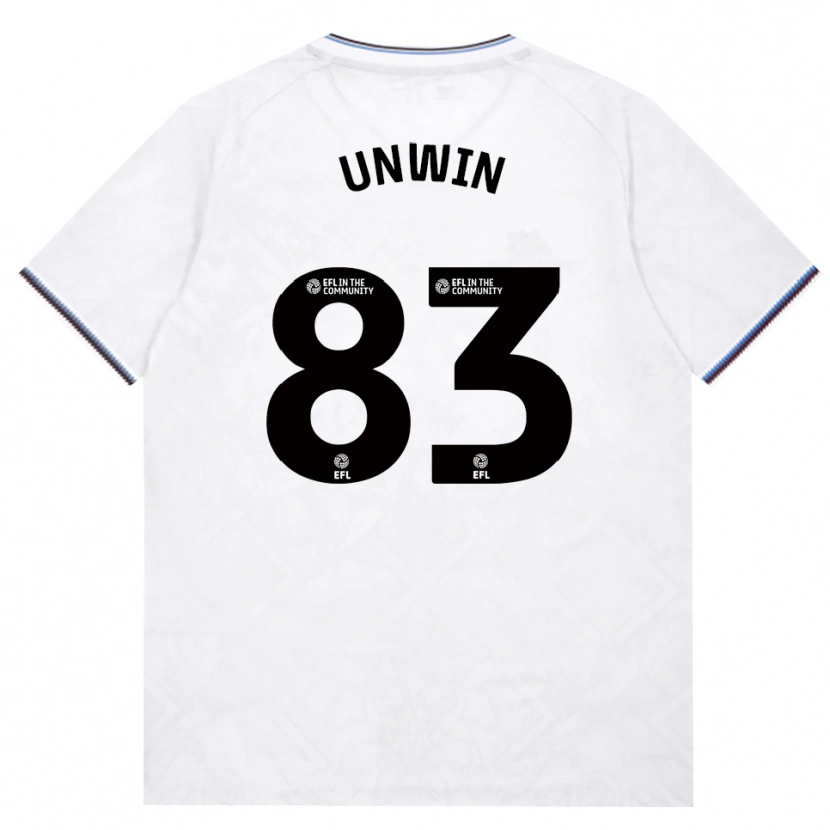 Danxen Kvinder Jonathan Unwin #83 Vinrød Hvid Udebane Spillertrøjer 2026/27 Trøje T-Shirt