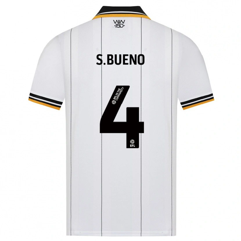 Danxen Kvinder Santiago Bueno #4 Orange Hvid Sort Udebane Spillertrøjer 2026/27 Trøje T-Shirt