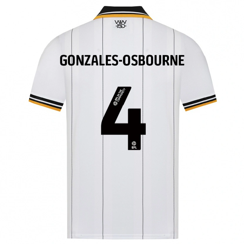 Danxen Kvinder Isaiah Gonzales-Osbourne #4 Orange Hvid Sort Udebane Spillertrøjer 2026/27 Trøje T-Shirt