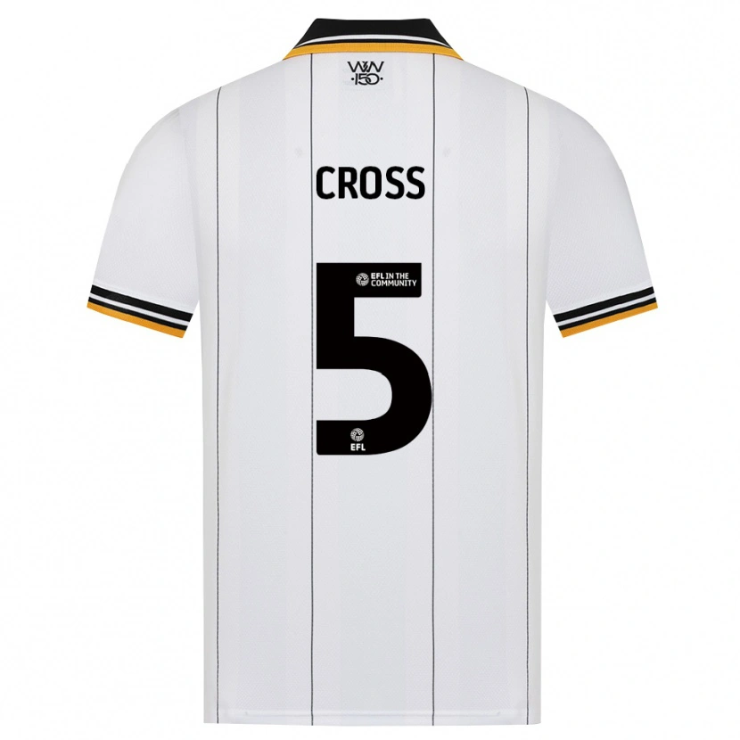 Danxen Kvinder Emma Cross #5 Orange Hvid Sort Udebane Spillertrøjer 2026/27 Trøje T-Shirt