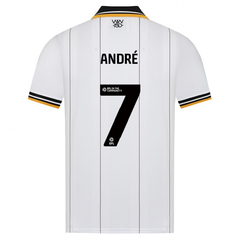 Danxen Kvinder André Trindade Da Costa Neto #7 Orange Hvid Sort Udebane Spillertrøjer 2026/27 Trøje T-Shirt