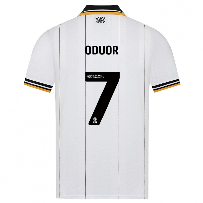 Danxen Kvinder Clive Oduor #7 Orange Hvid Sort Udebane Spillertrøjer 2026/27 Trøje T-Shirt