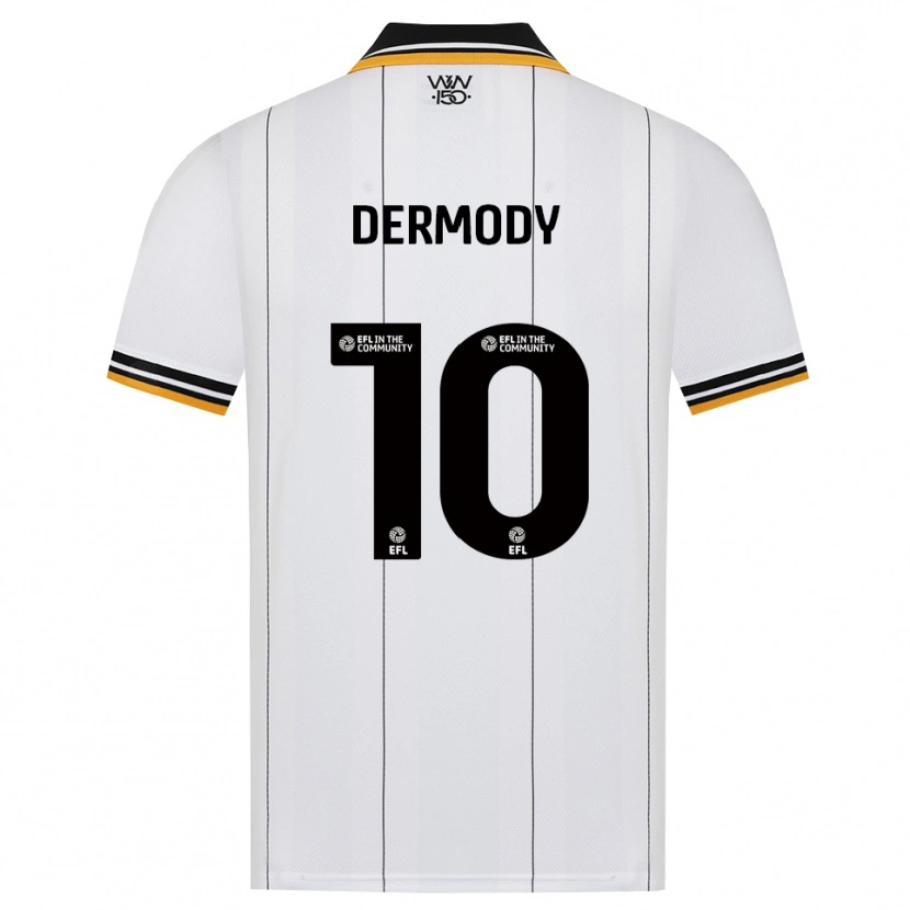 Danxen Kvinder Helen Dermody #10 Orange Hvid Sort Udebane Spillertrøjer 2026/27 Trøje T-Shirt