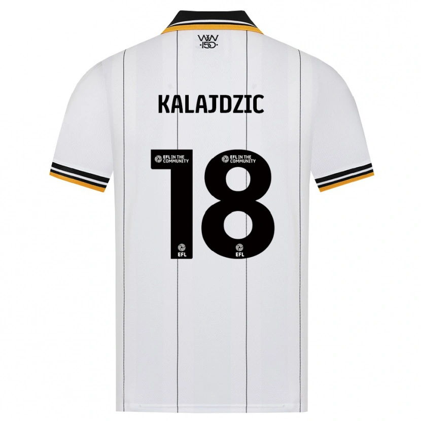 Danxen Kvinder Sasa Kalajdzic #18 Orange Hvid Sort Udebane Spillertrøjer 2026/27 Trøje T-Shirt