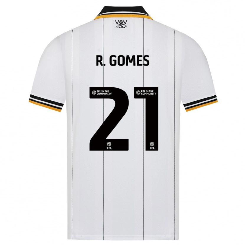 Danxen Kvinder Rodrigo Gomes #21 Orange Hvid Sort Udebane Spillertrøjer 2026/27 Trøje T-Shirt