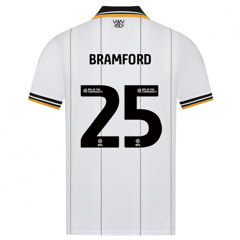 Danxen Kvinder Sophie Bramford #25 Orange Hvid Sort Udebane Spillertrøjer 2026/27 Trøje T-Shirt
