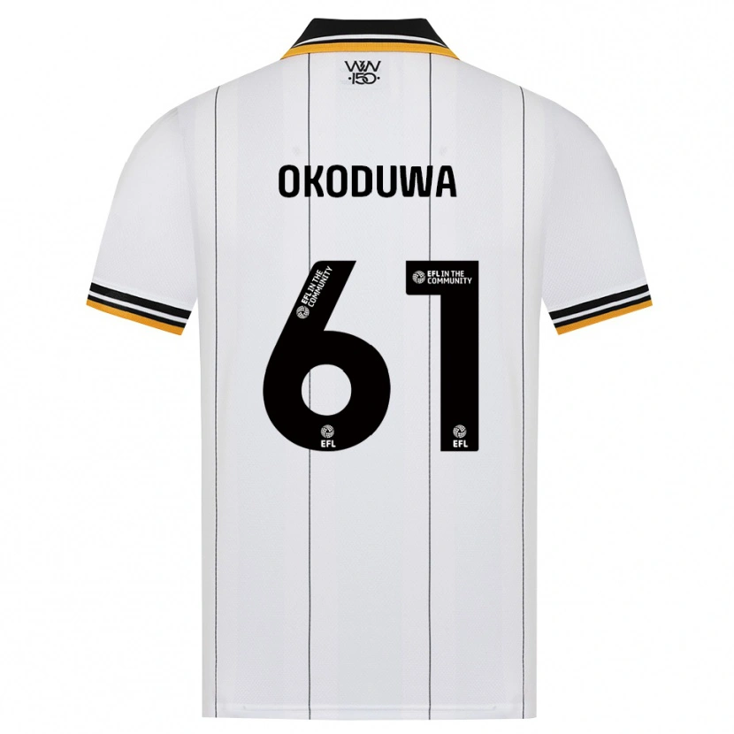 Danxen Kvinder Wesley Okoduwa #61 Orange Hvid Sort Udebane Spillertrøjer 2026/27 Trøje T-Shirt