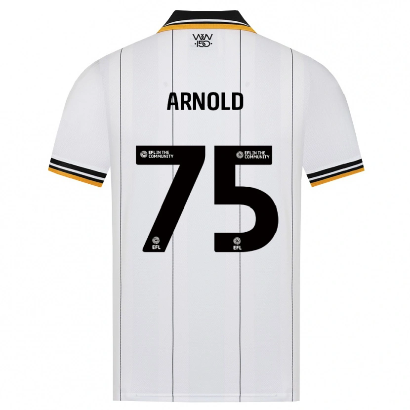 Danxen Kvinder Alfie Arnold #75 Orange Hvid Sort Udebane Spillertrøjer 2026/27 Trøje T-Shirt