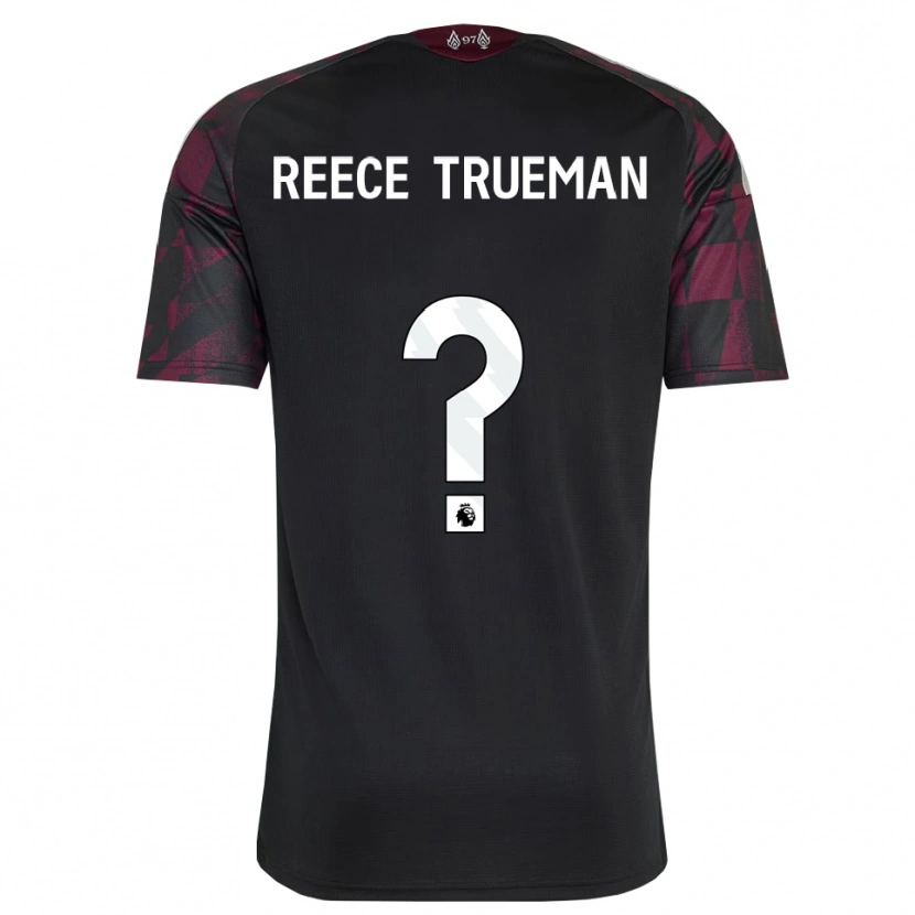 Danxen Kvinder Reece Trueman #0 Sort Hvid Lilla Tredje Sæt Spillertrøjer 2026/27 Trøje T-Shirt