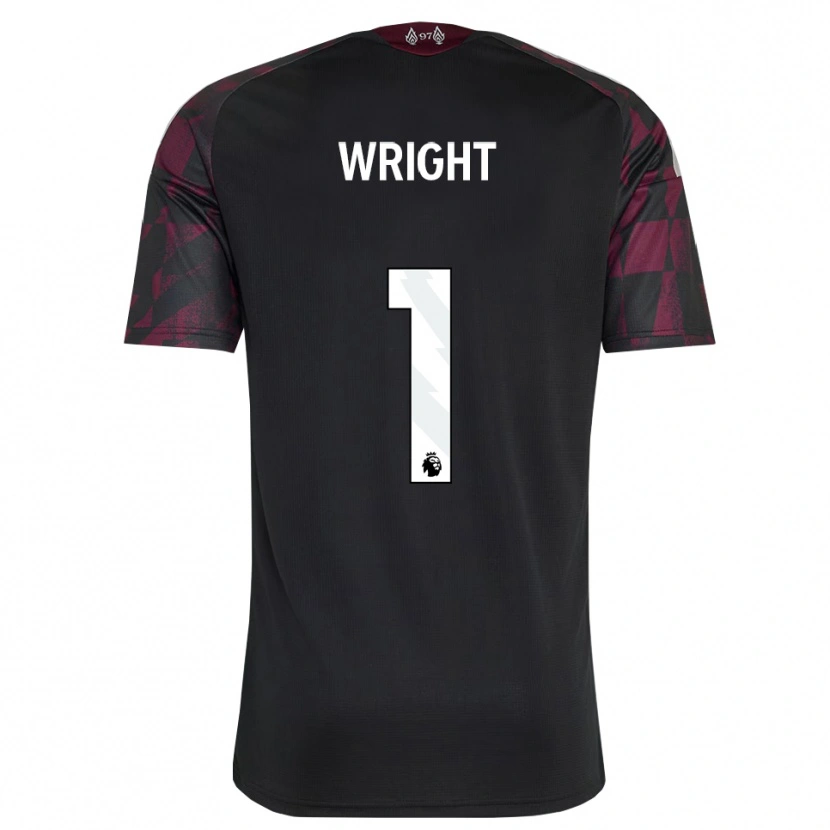 Danxen Kvinder Matty Wright #1 Sort Hvid Lilla Tredje Sæt Spillertrøjer 2026/27 Trøje T-Shirt