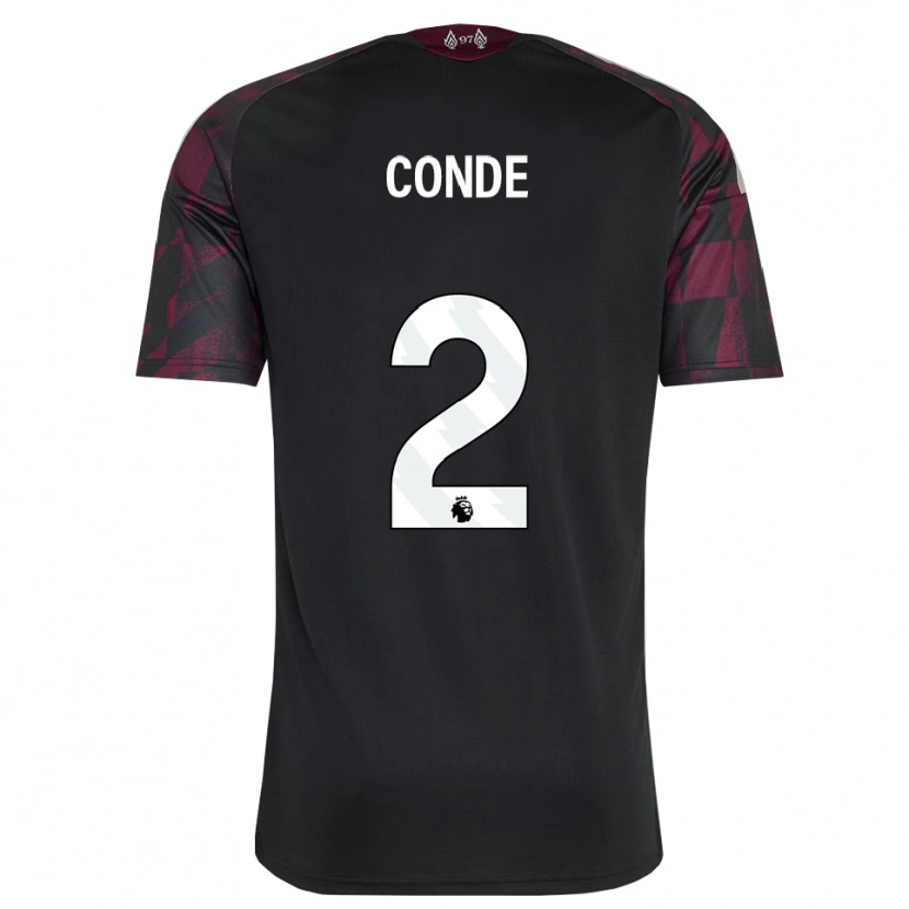 Danxen Kvinder Lenix Conde #2 Sort Hvid Lilla Tredje Sæt Spillertrøjer 2026/27 Trøje T-Shirt