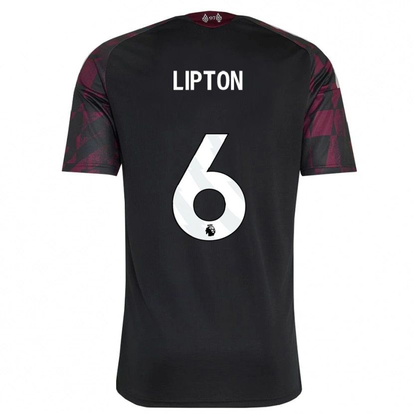 Danxen Kvinder Joe Lipton #6 Sort Hvid Lilla Tredje Sæt Spillertrøjer 2026/27 Trøje T-Shirt