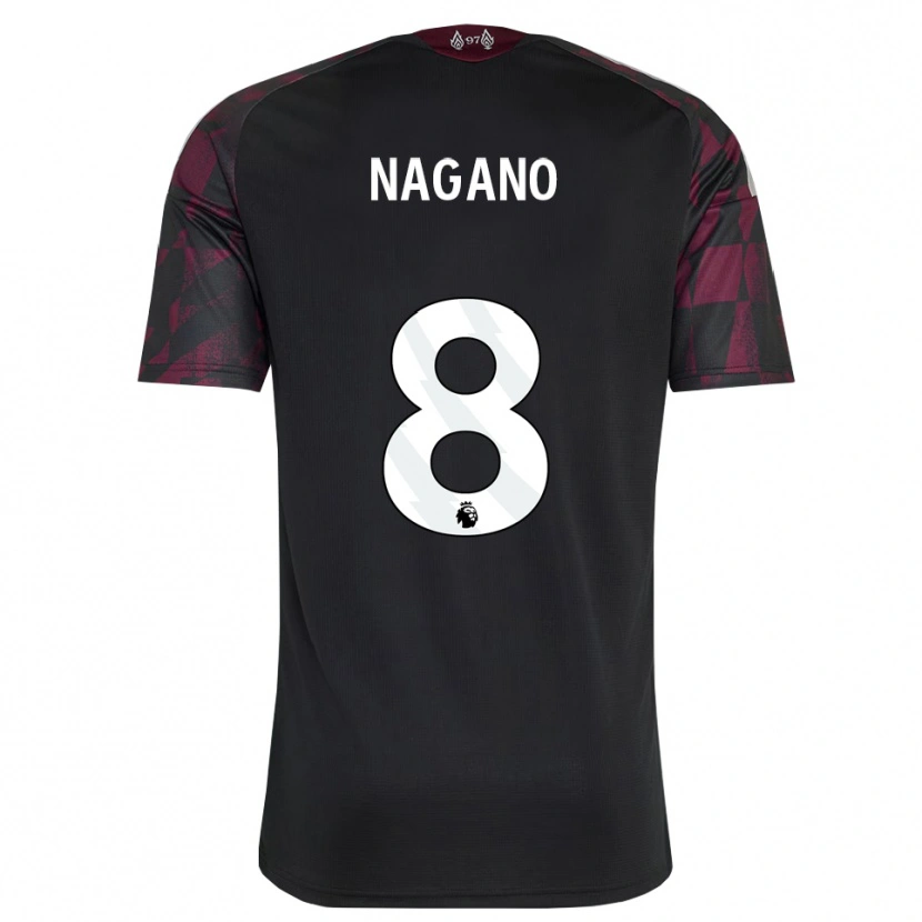 Danxen Kvinder Fūka Nagano #8 Sort Hvid Lilla Tredje Sæt Spillertrøjer 2026/27 Trøje T-Shirt